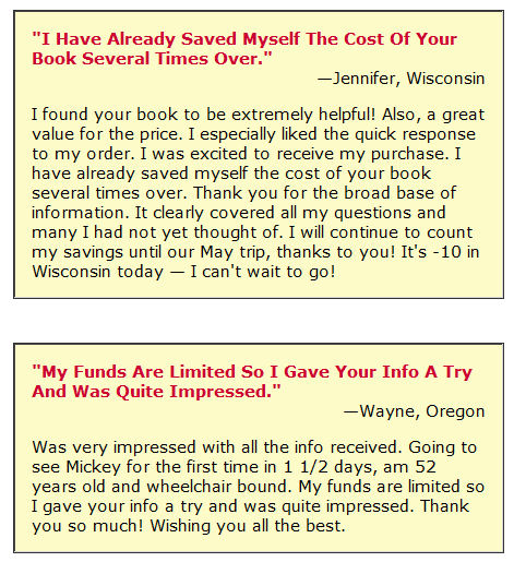 Disney World savings guide Ebook