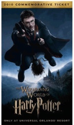 3-D harry potter ticket