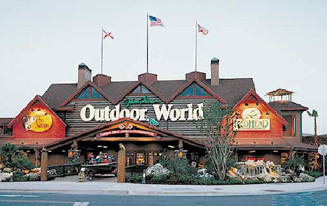 Orlando Bass Pro outdoor world shopping store