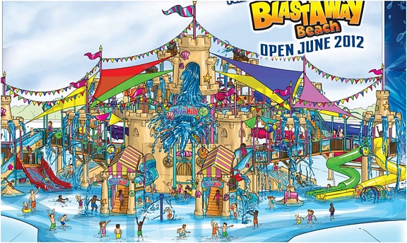 New water park in Orlando, Blastaway beach!