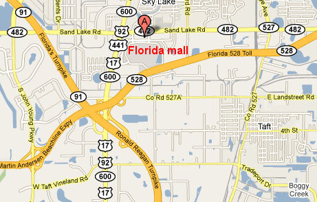 THe Florida mall in Orlando, Florida