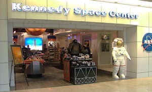 NASA store in the Orlando airport terminal