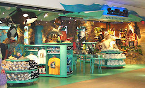Sea World store in the Orlando airport terminal