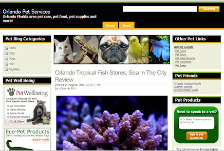 Orlando pet shops and services