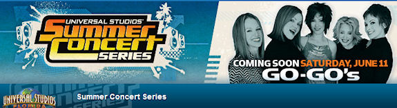 Universal Studios summer concert series weekends!