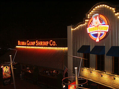 Bubba Gump Shrimp restaurant at Universal Studios