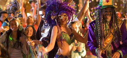 Mardi Gras parade and party
