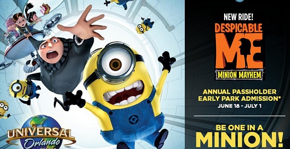 Despicable me ride at Universal!