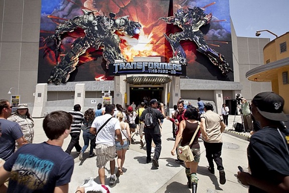 Universal Studios transformers ride