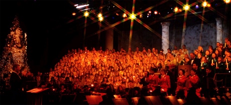 Holidays around the world, candlelight processional