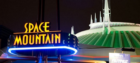 Disney space mountain at the Magic Kingdom!